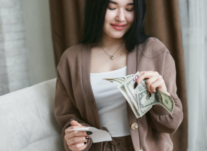 holding cash